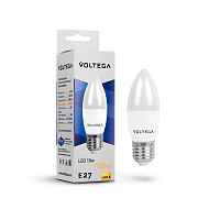 Лампа светодиодная Voltega E27 10W 3000K матовая 7240 - цена и фото