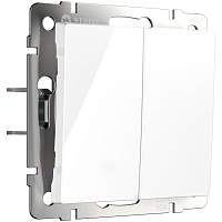 Werkel Выключатель двухклавишный с самовозвратом (белый) / W1122401