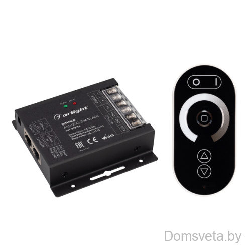 Диммер ARL-OVAL-DIM Black (12-24V, 3x10A, ПДУ Овал, RF, RJ45) Arlight - цена и фото