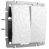 Werkel Выключатель двухклавишный (белый, Hammer) / W1220001