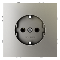 Розетка электрическая с заземлением Voltum S70 VLS040104