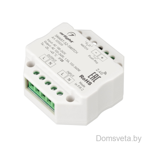 Выключатель SMART-SWITCH (230V, 1.5A, 2.4G) Arlight 025039 - цена и фото