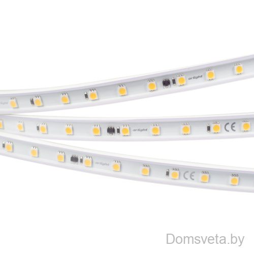 Светодиодная лента ARL-PV-B54-15.5mm 230V White6000 (8 W/m, IP65, 5060, 50m) (Arlight, 8 Вт/м, IP65) - цена и фото