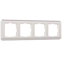 Werkel Рамка на 4 поста (перламутровый, Stream) / W0042113