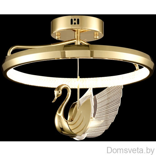 Потолочная люстра LED с пультом Wertmark WE466.02.307 LETIZIA 4+23 Вт LED 3000K/4000K/6000K золото - цена и фото