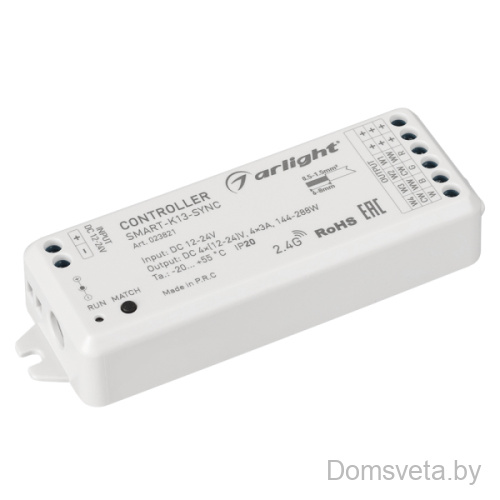 Контроллер SMART-K13-SYNC (12-24V, 4x3A, 2.4G) Arlight 023821 - цена и фото