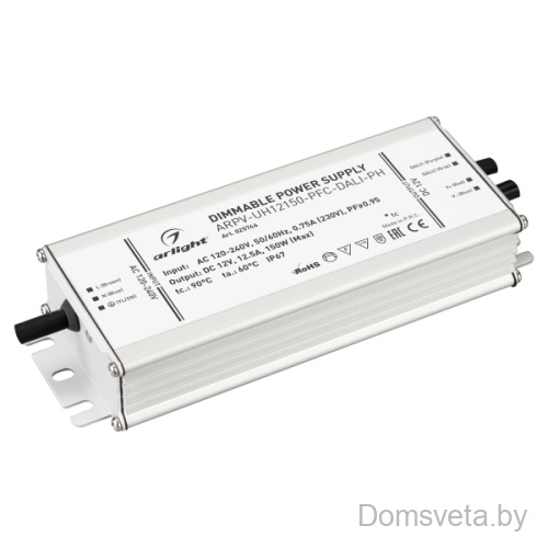 Блок питания ARPV-UH12150-PFC-DALI-PH (12V, 12.5A, 150W) Arlight 025746 - цена и фото