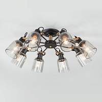 Eurosvet Потолочная люстра в стиле лофт 70111/8 черный - цена и фото