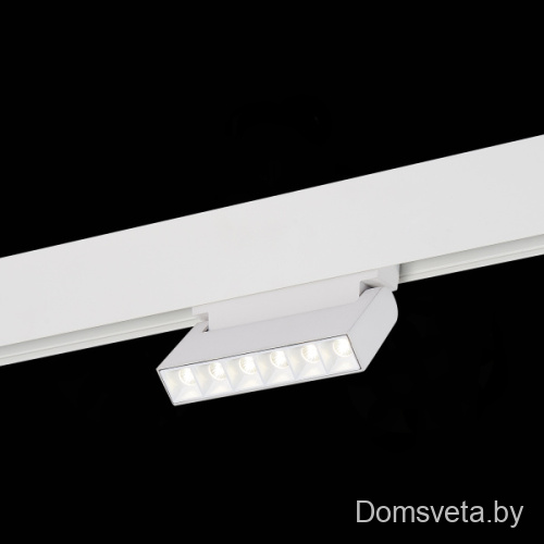 Магнитный трековый светильник белый LED 1*6W 4000K 532Lm Ra>80 36° IP20 L120xW22xH108 48V ST364.546.06