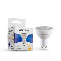 Лампа светодиодная Voltega GU10 7W 2700K прозрачная 7252 - цена и фото