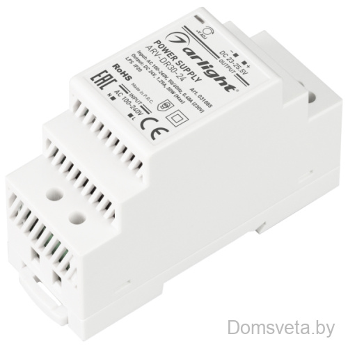 Блок питания ARV-DR30-24 (24V, 1.25A, 30W) Arlight 031085 - цена и фото