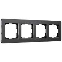 Werkel Рамка на 4 поста (черный, Platinum) / W0042608