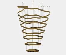 Kink Light 08264-7A,36 Подвес диммируемый Хейла латунь w160*105 h300 Led 330W (3000K) с пультом ДУ - цена и фото