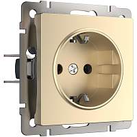 Werkel Розетка с заземлением (шампань) / W1171011