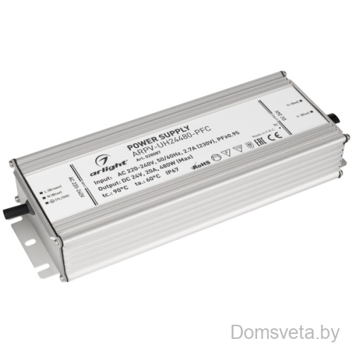 Блок питания ARPV-UH24480-PFC (24V, 20A, 480W) Arlight 028087 - цена и фото