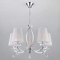Люстра подвесная с хрусталем Eurosvet Valery 60079/5 хром (00000085988) - цена и фото