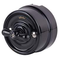 Werkel Переключатель одноклавишный (черный) Ретро / W5612008