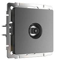 Werkel ТВ-розетка оконечная (графит матовый) / W1183064