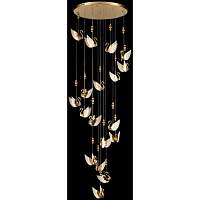 Подвесная люстра LED с пультом Wertmark WE466.18.306 LETIZIA 4 Вт LED 3000K/4000K/6000K золото - цена и фото