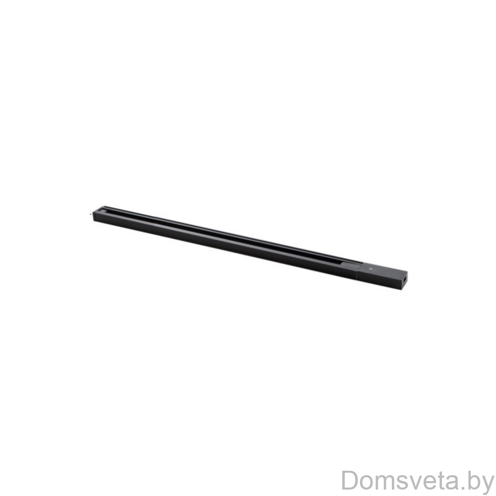 Шинопровод однофазный с питанием и заглушкой Crystal Lux CLT 0.11 01 L1000 BL - цена и фото