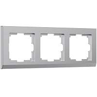 Werkel Рамка на 3 поста (серебряный, Stark) / W0031806