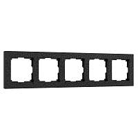 Werkel Рамка на 5 постов (черный, Hammer) / W0052408