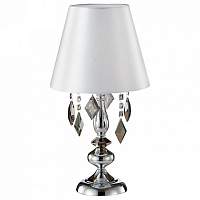 Настольная лампа декоративная Crystal Lux Mercedes MERCEDES LG1 CHROME/SMOKE - цена и фото