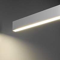 Elektrostandard Линейный светодиодный подвесной односторонний светильник 128см 21Вт 6500К матовое серебро (LSG-01-1-8*128-21-6500-MS) - цена и фото