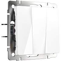 Werkel Выключатель трехклавишный (белый) / W1130001