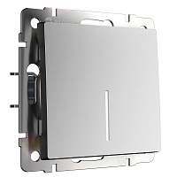 Werkel Выключатель одноклавишный с подсветкой (серебряный матовый) / W1110165
