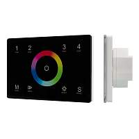 Панель Sens SMART-P83-RGB Black (230V, 4 зоны, 2.4G) Arlight 028403 - цена и фото