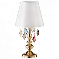 Настольная лампа декоративная Crystal Lux Mercedes 1 MERCEDES LG1 GOLD/COLOR - цена и фото