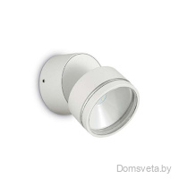 Уличный настенный светильник Ideal Lux OMEGA AP ROUND BIANCO 4000K 285481 - цена и фото