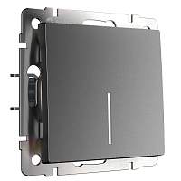 Werkel Выключатель одноклавишный проходной с подсветкой (графит матовый) / W1112164