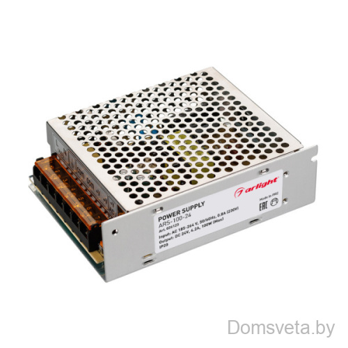 Блок питания ARS-100-24 (24V, 4.2A, 100W) Arlight 026123 - цена и фото