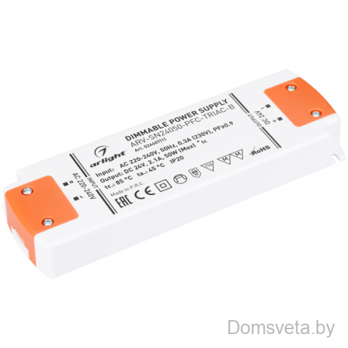 Arlight Блок питания ARV-SN24050-PFC-TRIAC-B (24V, 2.1A, 50W) (026407(1)) - цена и фото