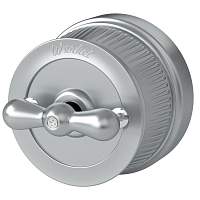 Werkel Переключатель одноклавишный Ретро (Матовый хром) / WL19-01-03