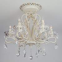 Люстра подвесная с хрусталем Eurosvet Etna 12205/6 белый (00000059678) - цена и фото