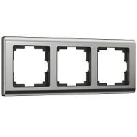 Werkel Рамка на 3 поста (глянцевый никель, Metallic) / W0031602