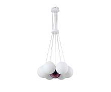 Kink Light 08475-7,01 Подвес Алди белый d45 h130 E27 7*5W (в комплекте 7 белых и 1 цветной плафон) - цена и фото
