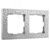 Werkel Рамка на 2 поста (серебряный, Hammer) / W0022406