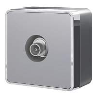 Werkel ТВ-розетка оконечная  Gallant (серебряный) / W5083006