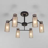 Eurosvet Потолочная люстра в стиле лофт 70115/6 черный - цена и фото