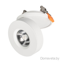 Arlight Светильник LGD-MONA-BUILT-R100-12W Warm3000 (WH, 24 deg) (025450) - цена и фото