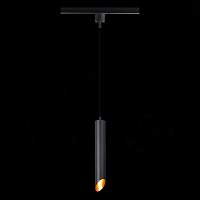 ST LUCE ST152.416.01 Светильник трековый Черный GU10 1*50W IP20 D60xH400 220V Без ламп - цена и фото