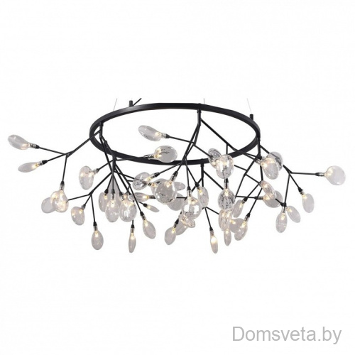 Подвесная люстра Crystal Lux Evita EVITA SP45 D BLACK/TRANSPARENT - цена и фото