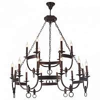 Подвесная люстра Crystal Lux Suerte SUERTE BROWN SP12+6 - цена и фото