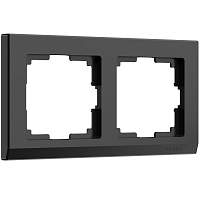 Werkel Рамка на 2 поста (черный, Stark) / W0021808