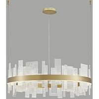 Подвесная люстра Wertmark WE460.02.303 LOTTA 240 Вт LED 3000K золотистый - цена и фото