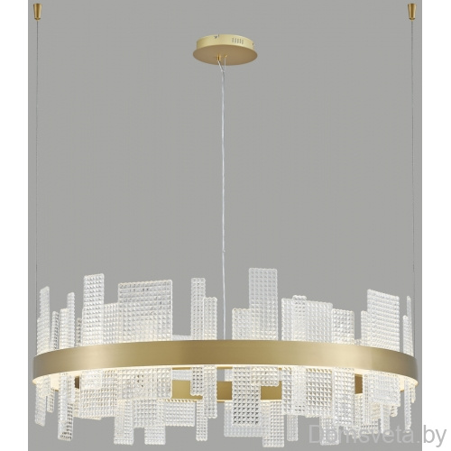 Подвесная люстра Wertmark WE460.02.303 LOTTA 240 Вт LED 3000K золотистый - цена и фото